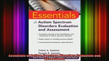 READ book  Essentials of Autism Spectrum Disorders Evaluation and Assessment Full Free