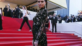 Kendall Jenner looks flawless dripping in diamonds and barely there jaw dropping dress at Cannes