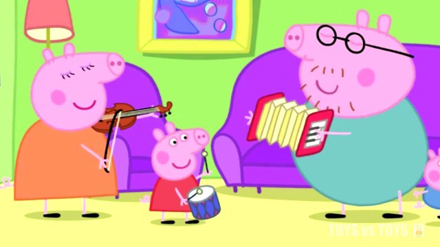 Peppa Pig Musical Instruments Babysitting Series 1 Episode 21 22