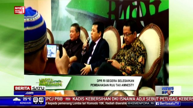 DPR Segera Selesaikan Pembahasan RUU Tax Amnesty