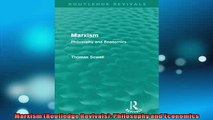Free PDF Downlaod  Marxism Routledge Revivals Philosophy and Economics  FREE BOOOK ONLINE