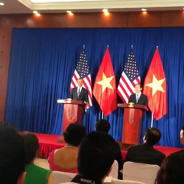Họp Báo Chủ Tịch Nước Trần Đại Quang Và Tổng Thống Mỹ Barack Obama P2