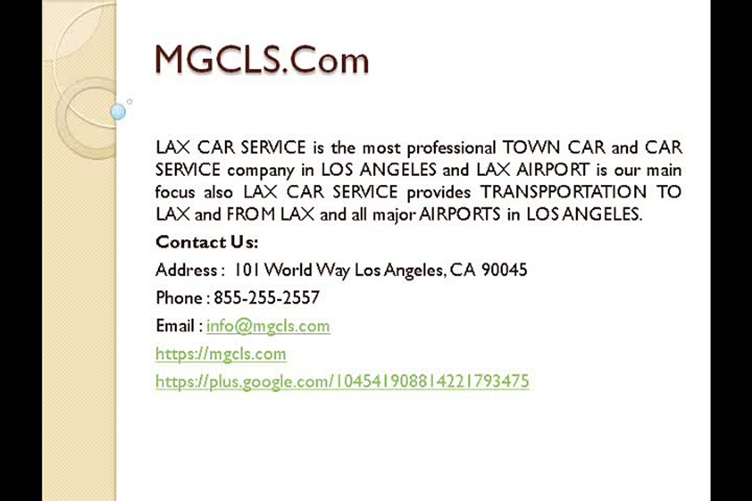 lax town car service