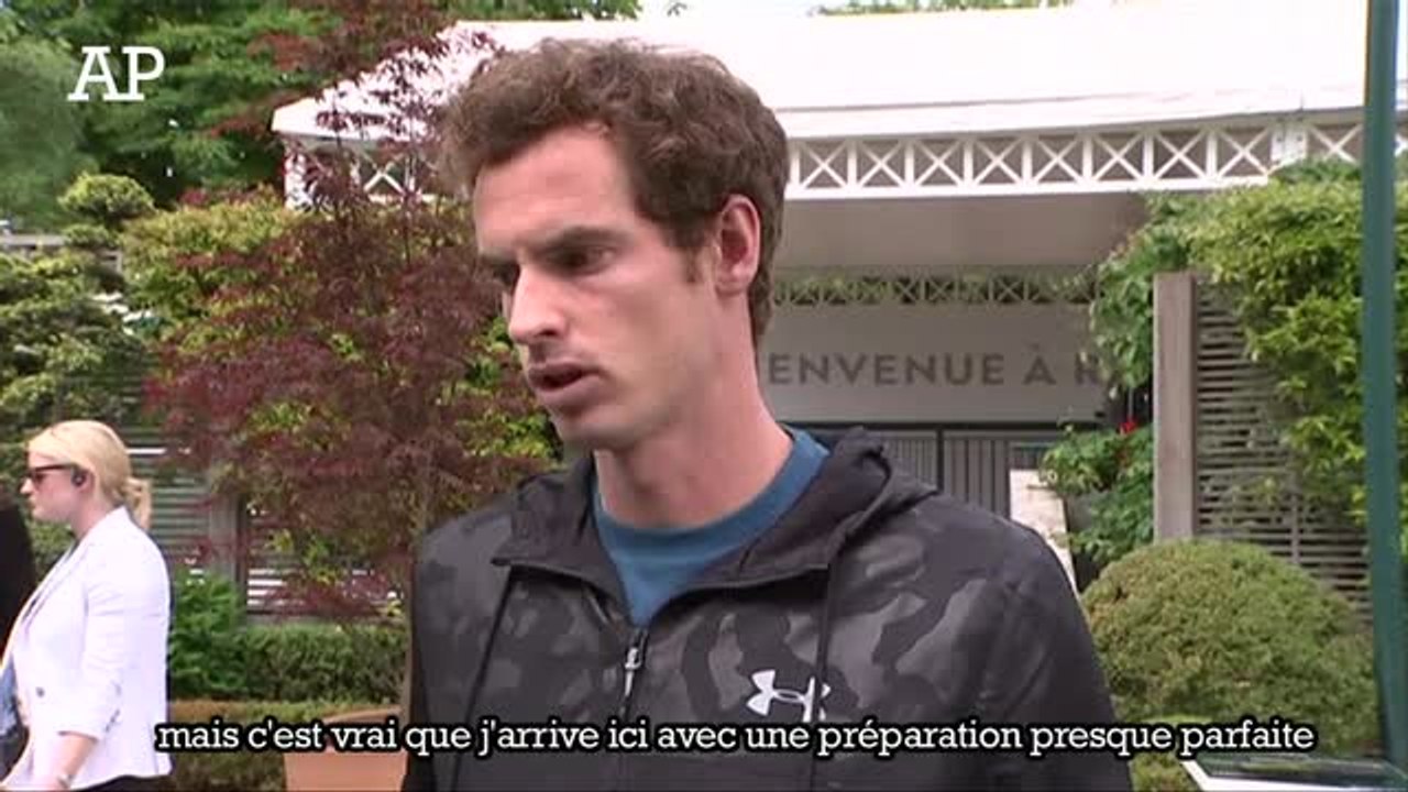 Andy Murray «La confiance est haute avant Roland-Garros»