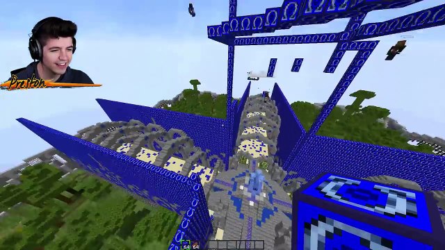 1v1v1v1 OMEGA LUCKY BLOCK WALLS BATTLE! | Minecraft Mods