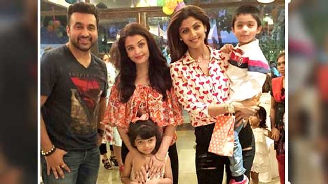 (VIDEO) Aishwarya Rai Bachchan-Aaradhya Bachchan At Shilpa Shetty's Sons Birthday Party!