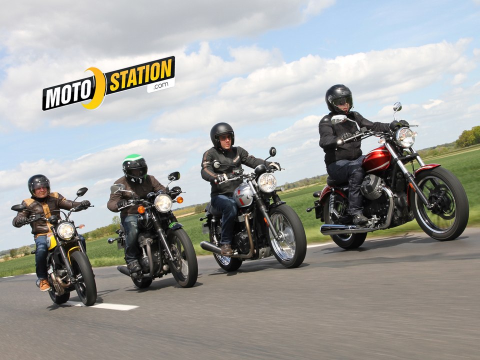 Comparo Street Twin vs V9 Roamer vs Scrambler vs W800