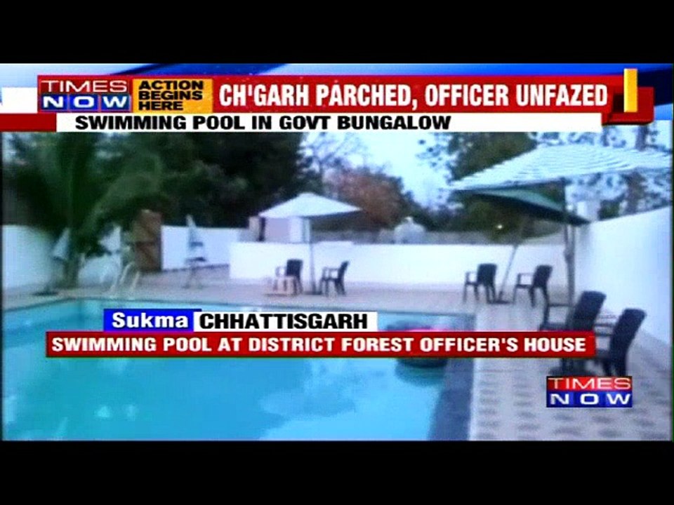 Sukma's Divisional Forest Officer Builds a Swimming Pool in Drought-Hit Area