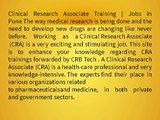 Clinical Research Associate |jobs|training