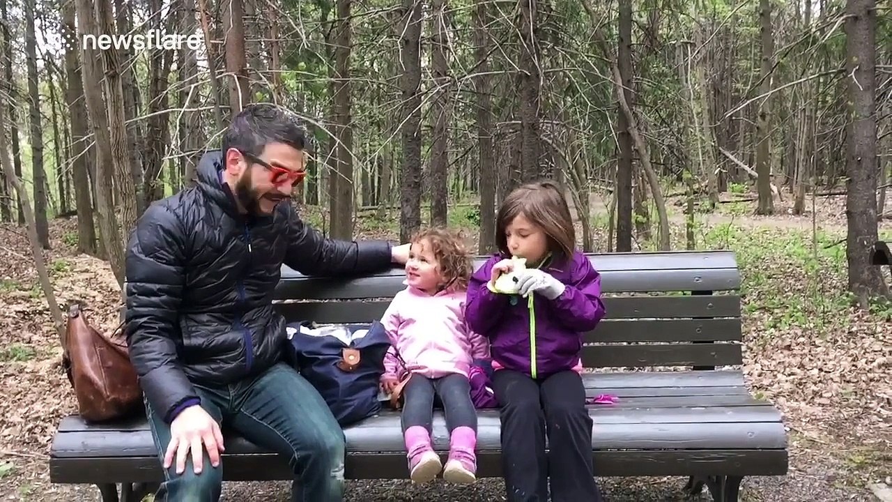 Creative parenting life hack for when the kids are cold