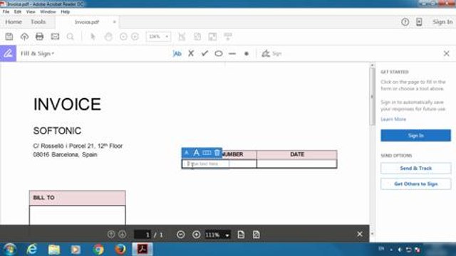 How to add text on a PDF