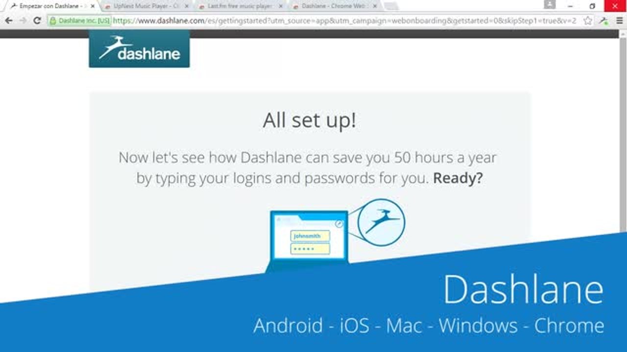 Dashlane is a password manager that logs into web services for you