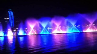 dance with water: a colourful night at Sharjah.