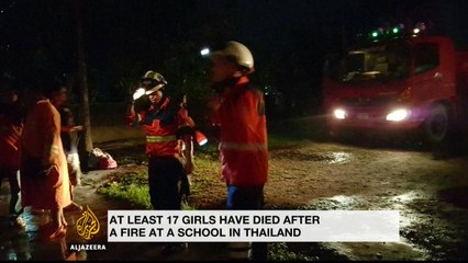 Seventeen girls dead as fire rips through Thai school