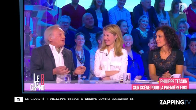 Le Grand 8 : Hapsatou Sy provoque la colère de Philippe Tesson, je vous emmerde !