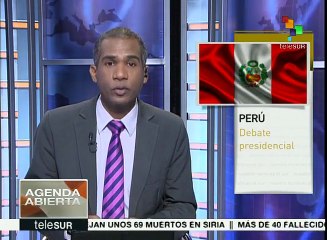 Debaten aspirantes a la presidencia de Perú