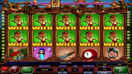 Pinocchio's Fortune ilmainen kasino kolikkopeli 2By2 Gaming Video Esikatselu