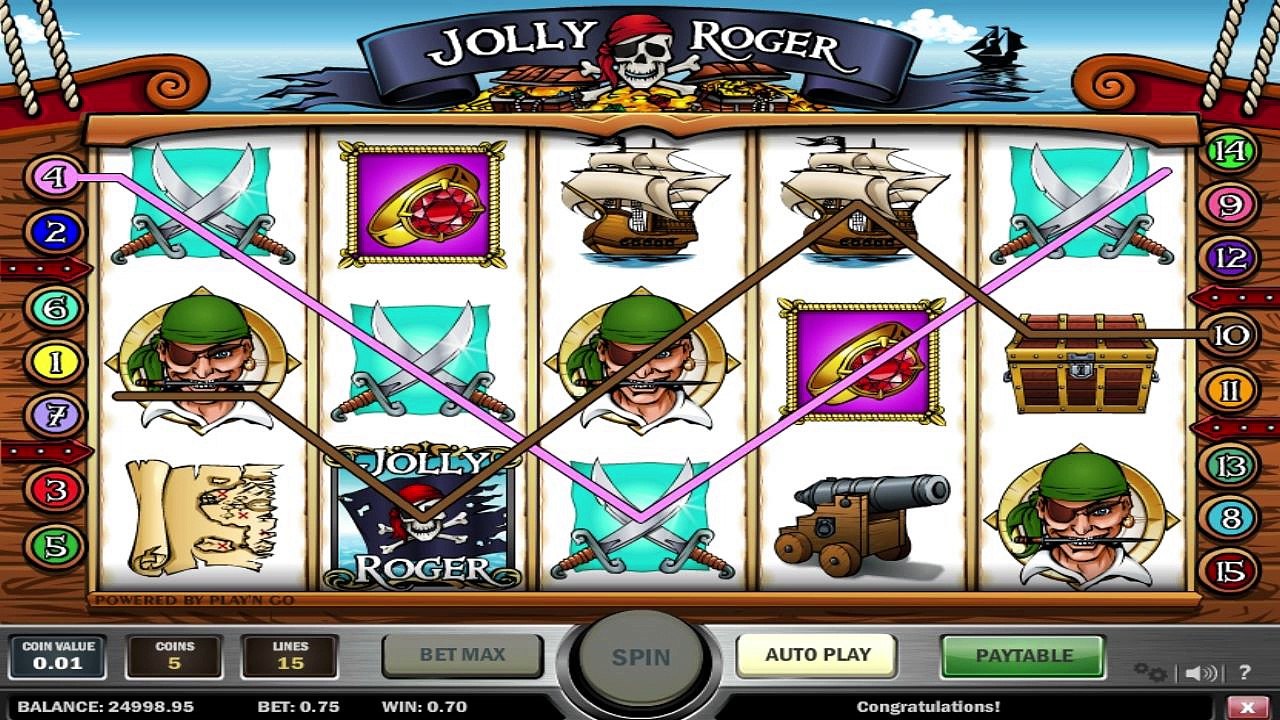 Jolly Roger ilmainen kasino kolikkopeli Play n Go Video Esikatselu
