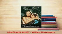 Download  ROMEO AND JULIET  William Shakespeare  Read Online