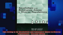 READ book  Alcoholism and Substance Abuse in Diverse Populations Online Free