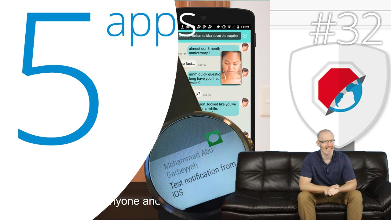 AdBlock Browser, Google Street View, Puzzle Craft 2, Android Wear, and Android Wear