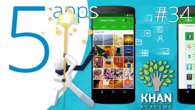 Xender, Khan Academy, Photoshop Fix, LuckyTrip, and Path to Luma