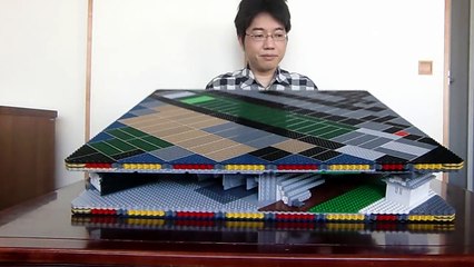 Château traditionnel Japonnais géant dépliant LEGO en 3D !