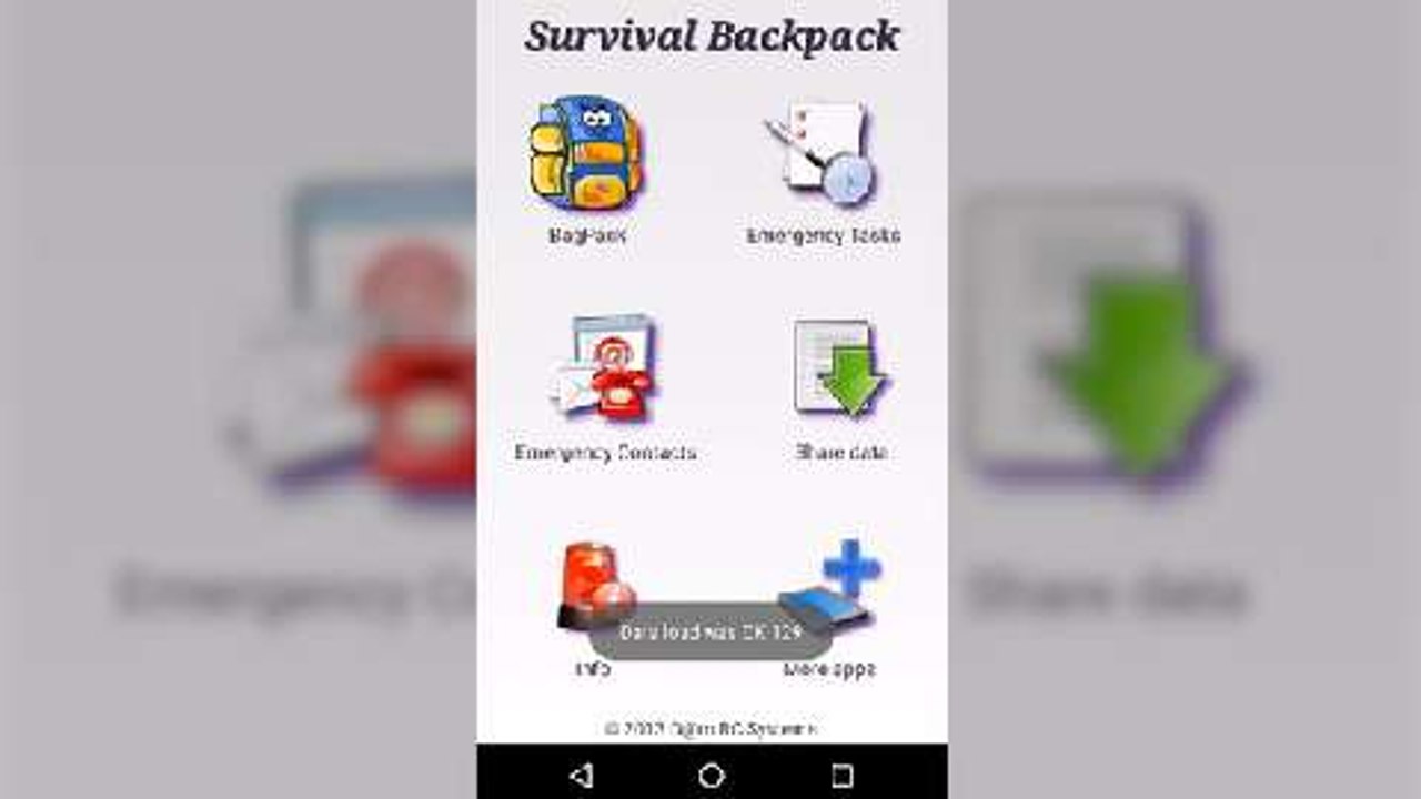 Survival backpack la app ara los más precavidos