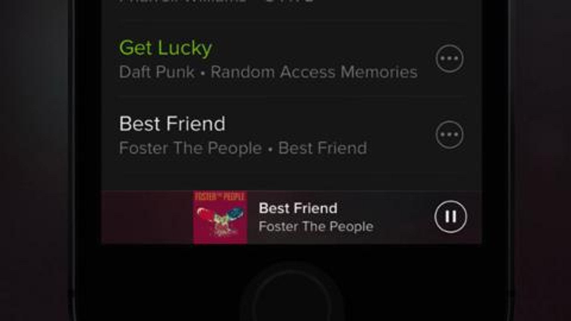 Spotify new look