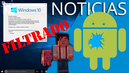 Nueva brecha de seguridad en Android, filtrado el nuevo build de Windows 10 y el próximo juego de Minecraft