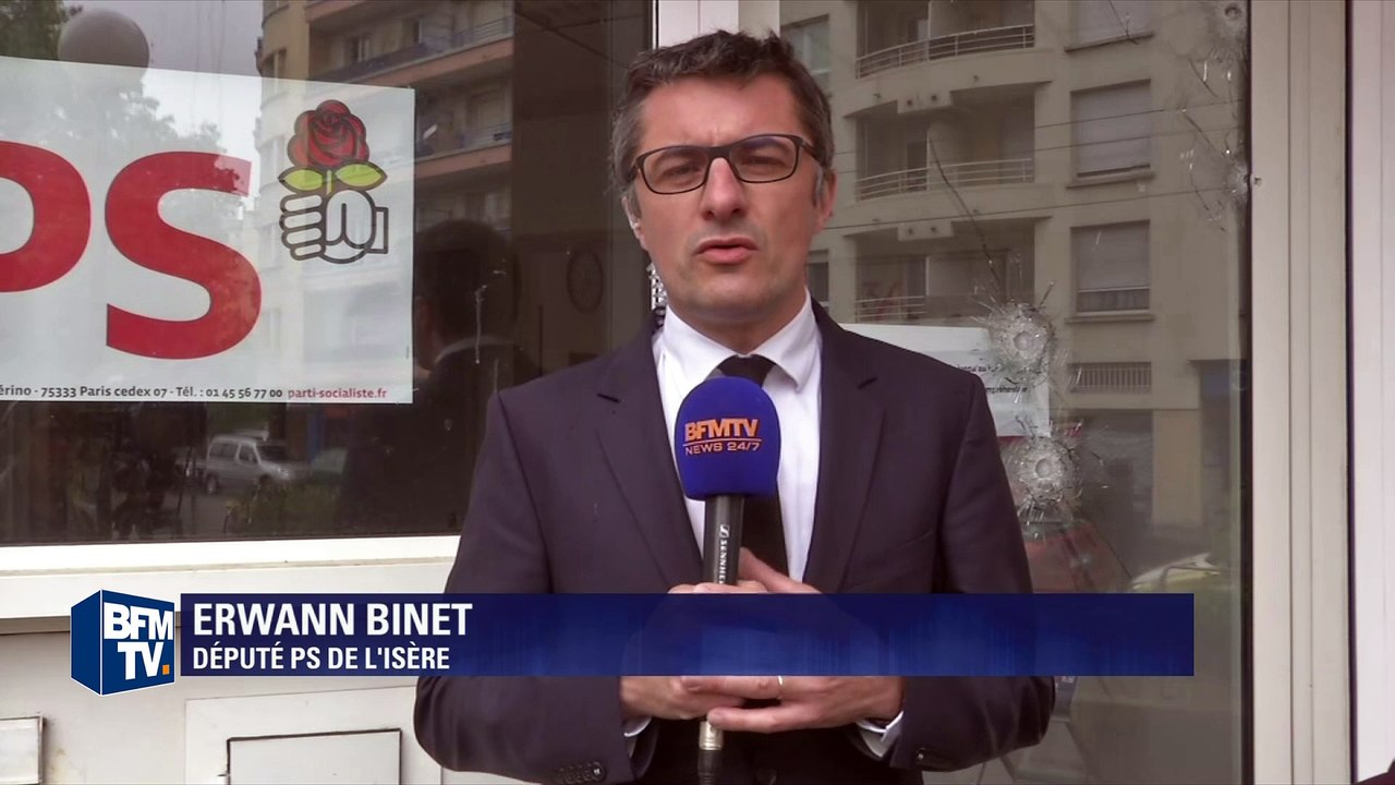 Bureau du PS attaqué: Erwann Binet dénonce "une atteinte à la démocratie"