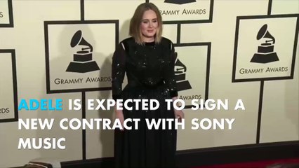 Adele to sign a $130 million record deal with Sony Music