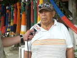 Gregorio Cevallos, comerciante de hamacas en Bahía de Caráquez