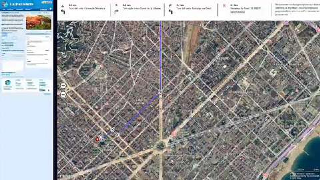 Maps für Windows 8 in der Snap-Miniansicht