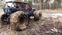 RC Trucks Scale Offroad 4x4 MUD Adventures – Mercedes Ener-G-Force  VS Axial Wraith