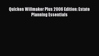 Download Quicken Willmaker Plus 2006 Edition: Estate Planning Essentials PDF Online