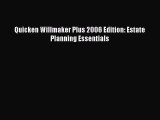 Download Quicken Willmaker Plus 2006 Edition: Estate Planning Essentials PDF Online