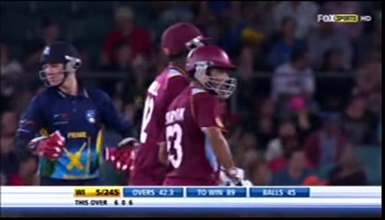 Andre Russell, 6,6,0,4,4,6,6,4,6 vs Australia