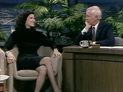 Johnny Carson Tonight Show with Saundra Santiago 1986 Sep. 17