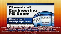EBOOK ONLINE  Chemical Engineering PE Exam Flashcard Study System Chemical Engineering PE Test Practice  FREE BOOOK ONLINE
