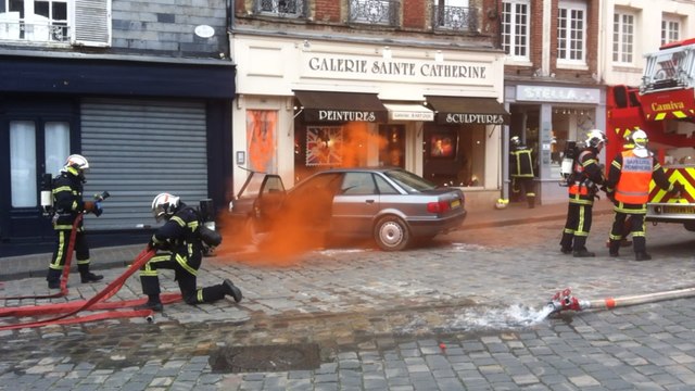 Les sapeurs-pompiers en exercice à Honfleur