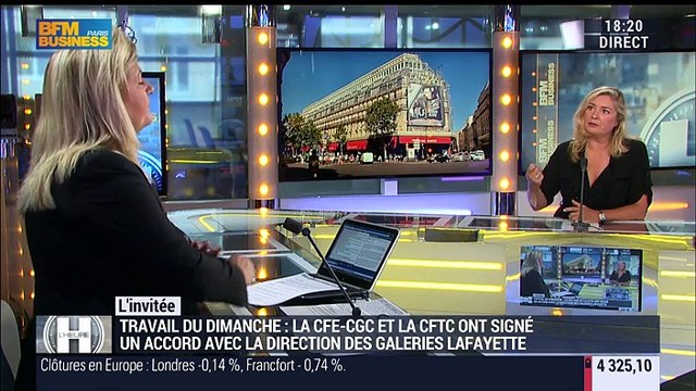 La CFE-CGC et CFTC ont signé un accord avec la direction des Galeries Lafayette sur le travail dominical - 23/05