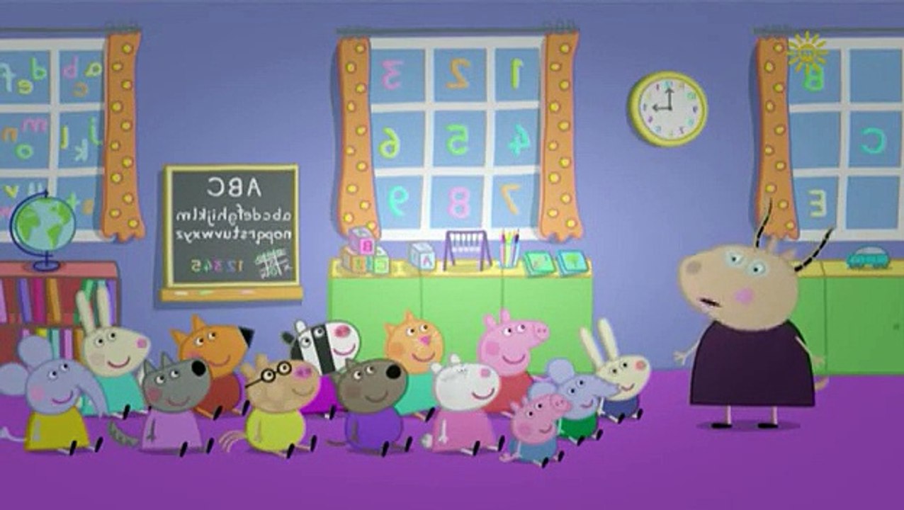 Peppa Pig. Madame Gazelle's Leaving Party. Mummy Pig and Daddy Pig and George Pig