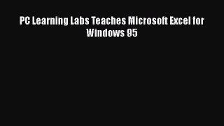 Read PC Learning Labs Teaches Microsoft Excel for Windows 95 PDF Free