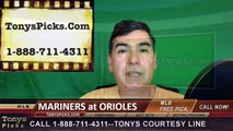 Seattle Mariners vs. Baltimore Orioles Pick Prediction MLB Baseball Odds Preview 5-17-2016