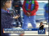 Capturan semisumergible con casi tonelada y media de droga