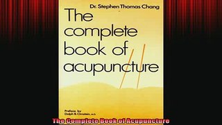 READ book  The Complete Book of Acupuncture Free Online