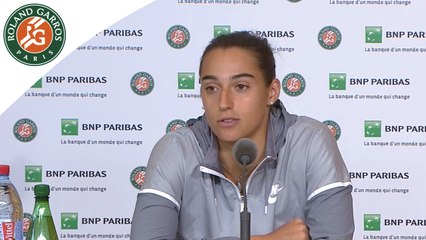 Roland-Garros 2016 - Conférence de presse Caroline Garcia / 1T