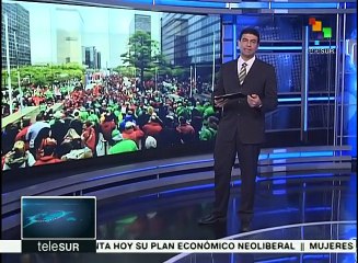 Pueblo belga protesta en la calle contra las políticas del gobierno