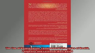READ book  The Tao of Rejuvenation Fundamental Principles of Health Longevity and Essential Free Online